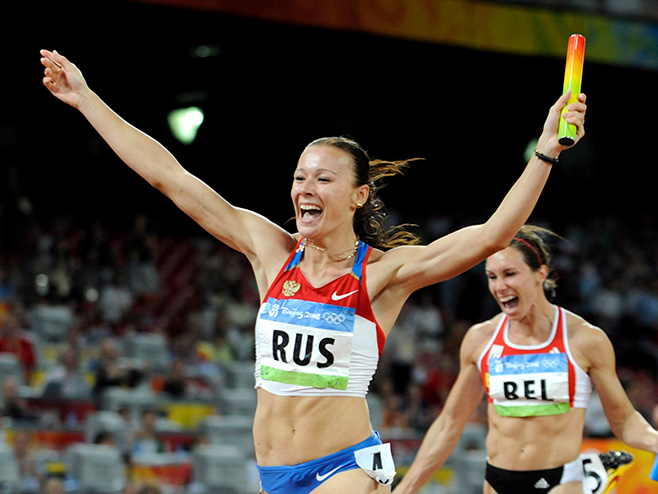 Јулија Чермошанскаја, освајачица златне медаље у штафети за Русију ОИ 2008. у Пекингу - 
