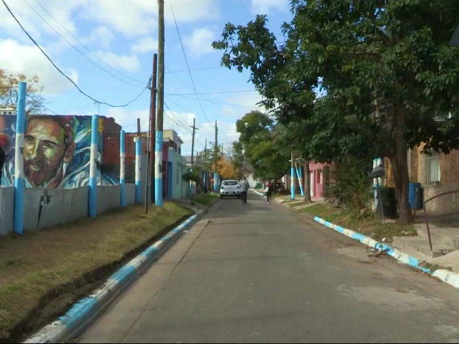 Росарио, родни град Лионела Месија, офарбан у боје аргентинске заставе - Фото: Screenshot/YouTube